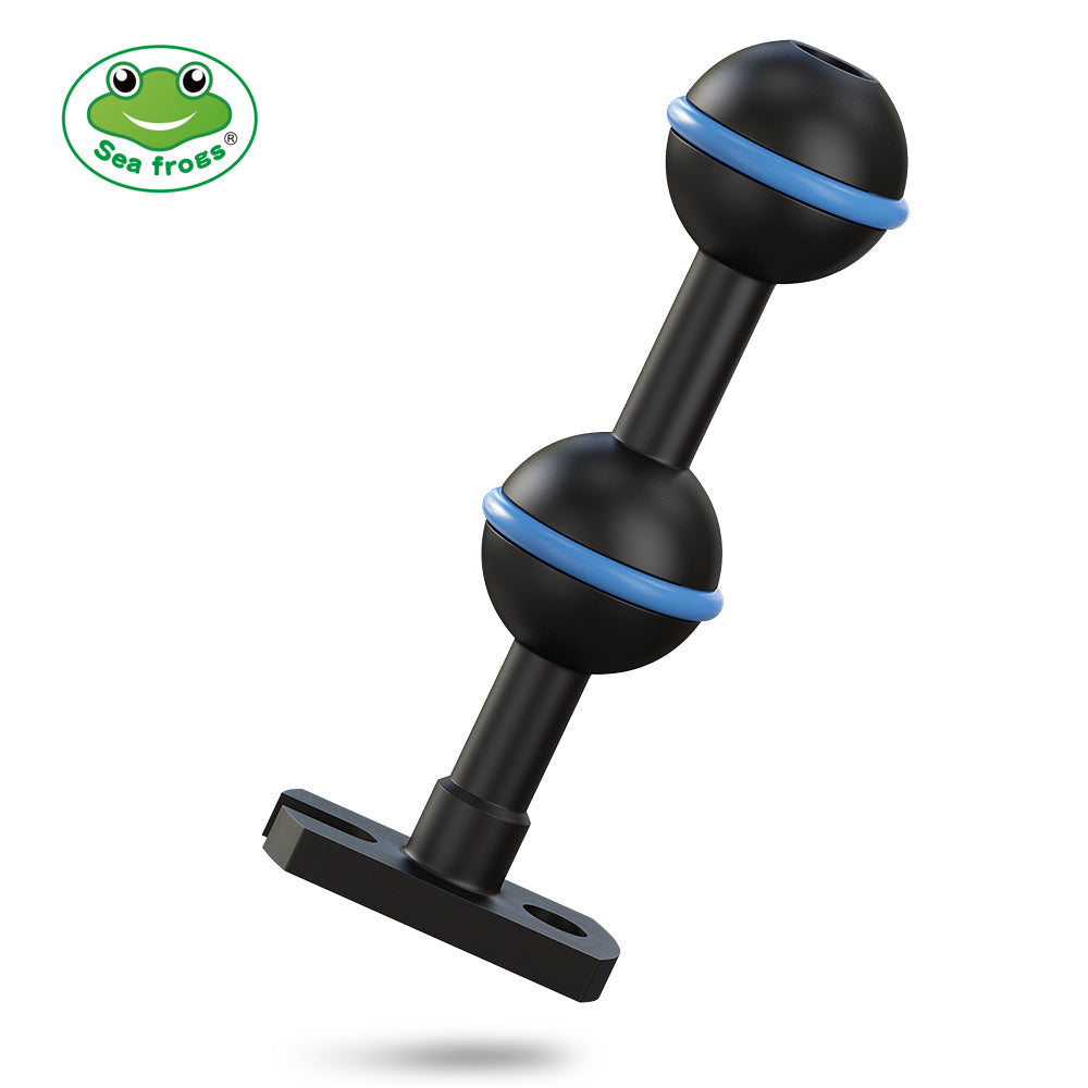 Sea frogs BH-6 3.5"Double ball Base Adaptor for Diving Photography Anti Corrosion Aluminum Alloy Underwater Diving