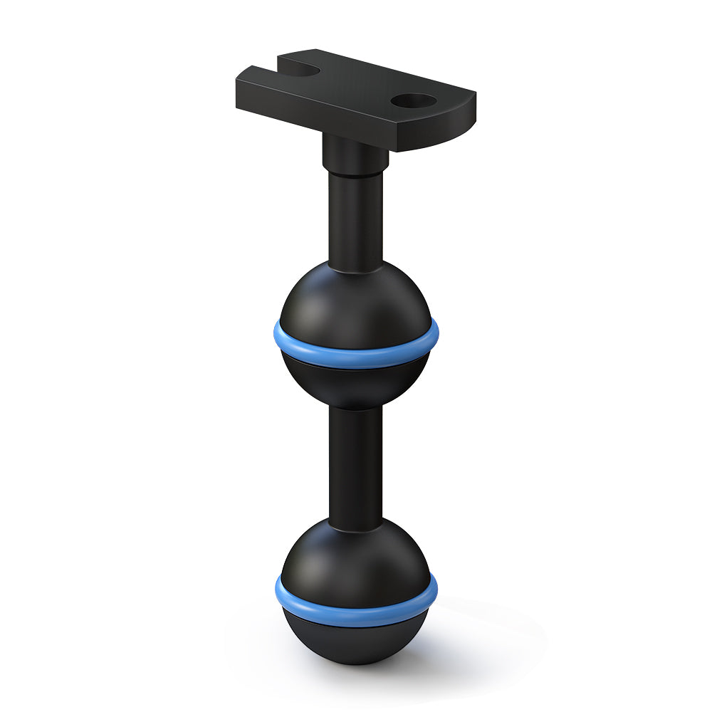 Sea frogs BH-6 3.5"Double ball Base Adaptor for Diving Photography Anti Corrosion Aluminum Alloy Underwater Diving
