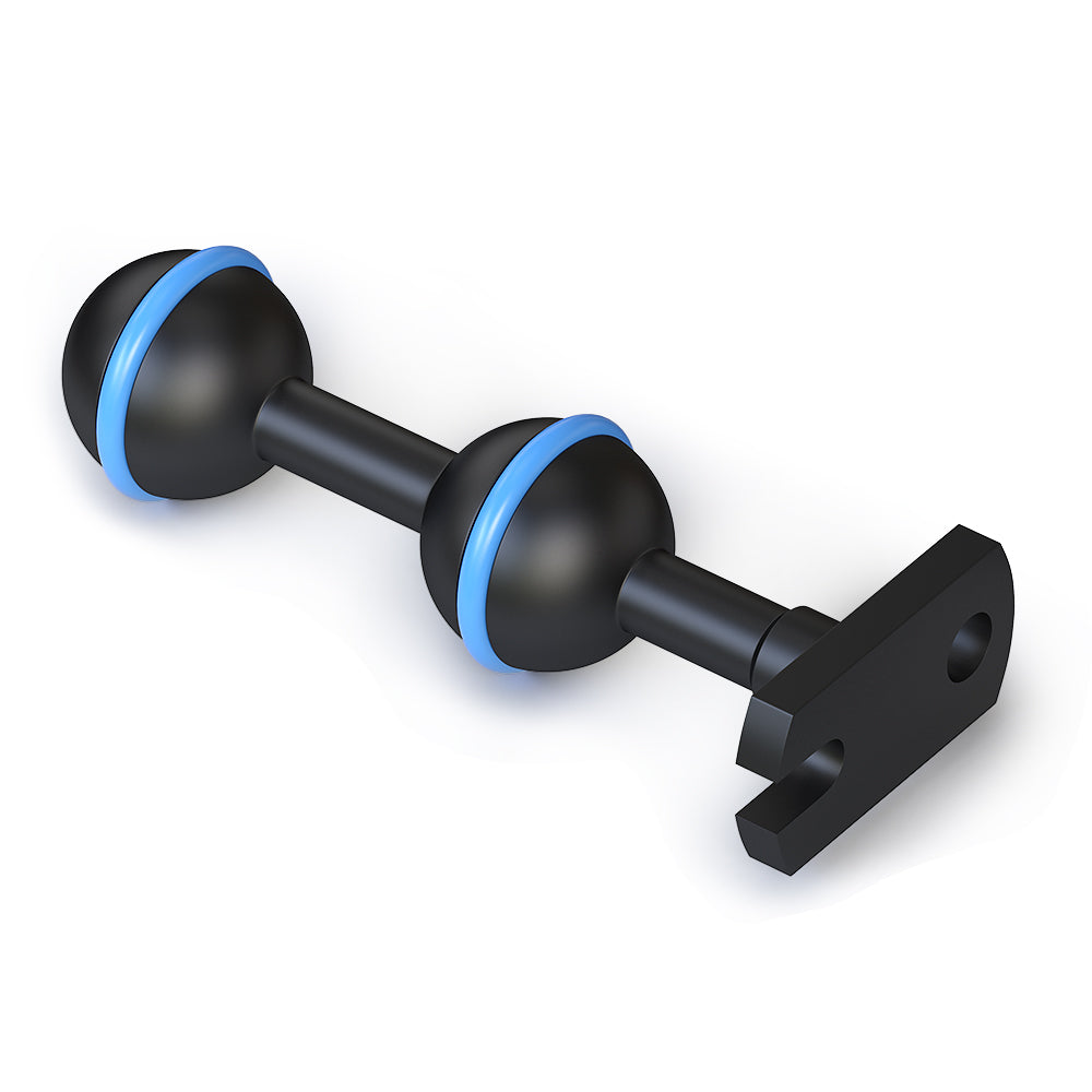 Sea frogs BH-6 3.5"Double ball Base Adaptor for Diving Photography Anti Corrosion Aluminum Alloy Underwater Diving
