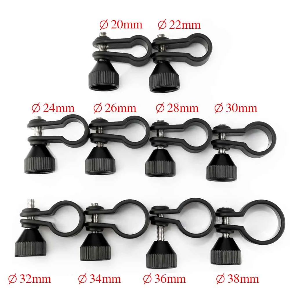 DH(1-10)diving torch Holder Diameter 20 to38mm Lamp Adjus table Screw Fixed Flash Stand Diving Sports Photograph