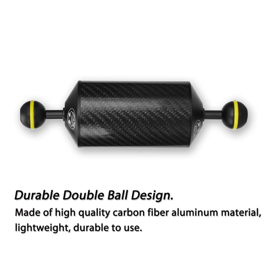 Seafrogs D60mm GA-5~11 Floating Arm for Diving Photography Camera Accessories Buoyancy Carbon Fiber Floating Arm with Dual Balls